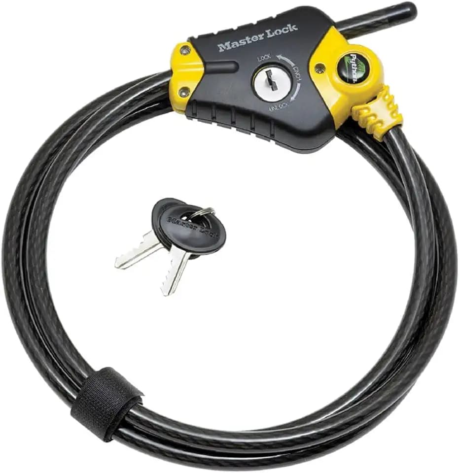 Master Lock 6' Python Cable Lock for Trail Cameras, Kayaks 8413DPF