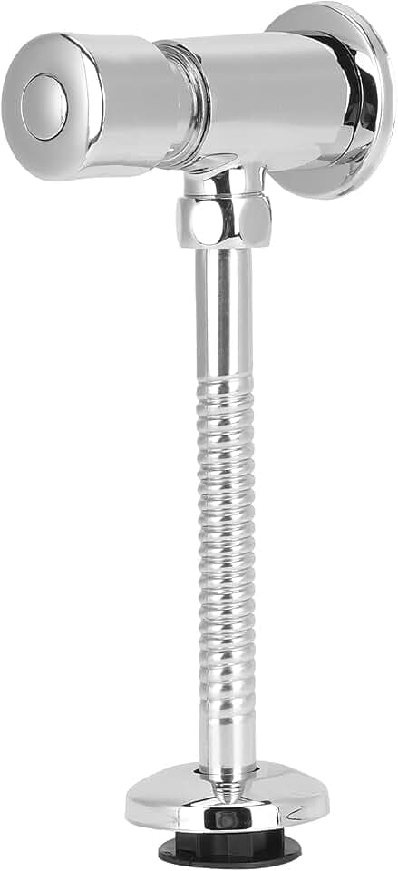 Garosa Urinal Flush Valve Hand Pressing Toilet Flush Valve Durable Copper Flushing Valve Water Leak Proof for Bathroom Toilet Home Office