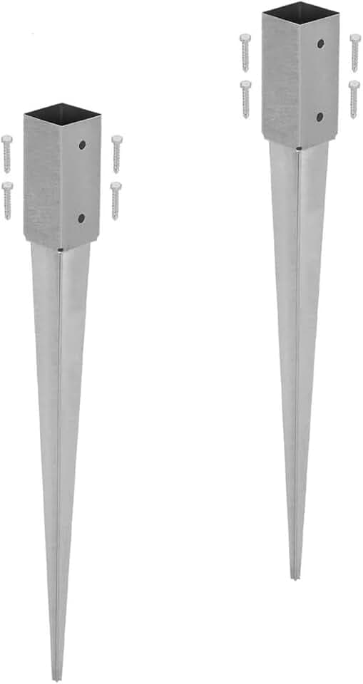 KOTARBAU® Einschlaghülse 60x60 mm, Pfostenträger zum Einschlagen, 750 mm