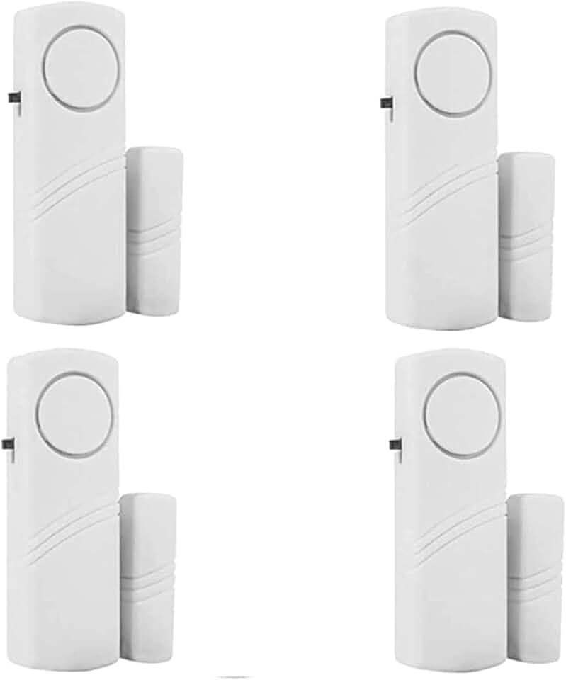 4 Pack Door Window Alarm,Burglar Alert Sensor for Kids Safety