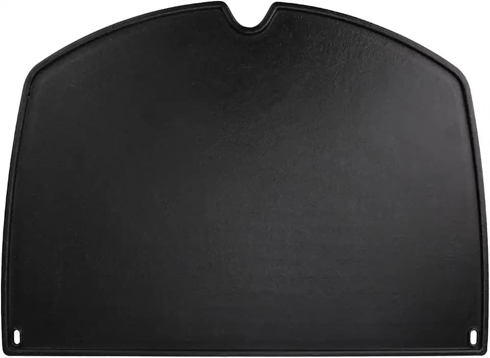 Uniflasy 6506 Cast Iron Griddle Plate Compatible with Weber Q300 Q320 Q3000