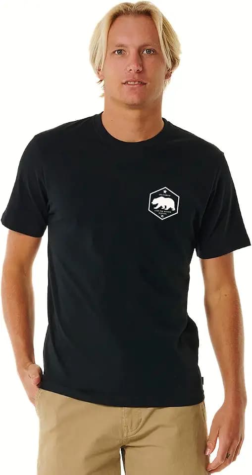 Rip Curl Men's California Bear Short Sleeve Destinations T-Shirt Tee
