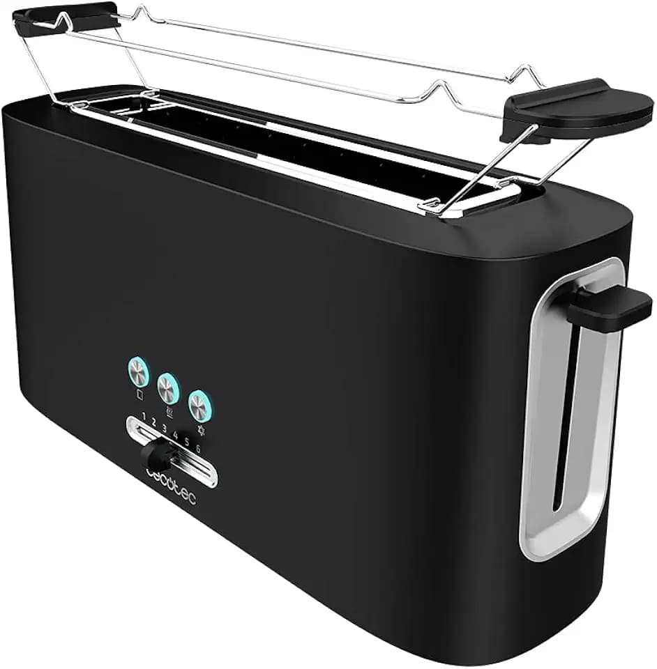 Cecotec Toast&Taste Toaster 10000 Extra. 980 W, Plastik mit 1 extra breiten Langschlitz