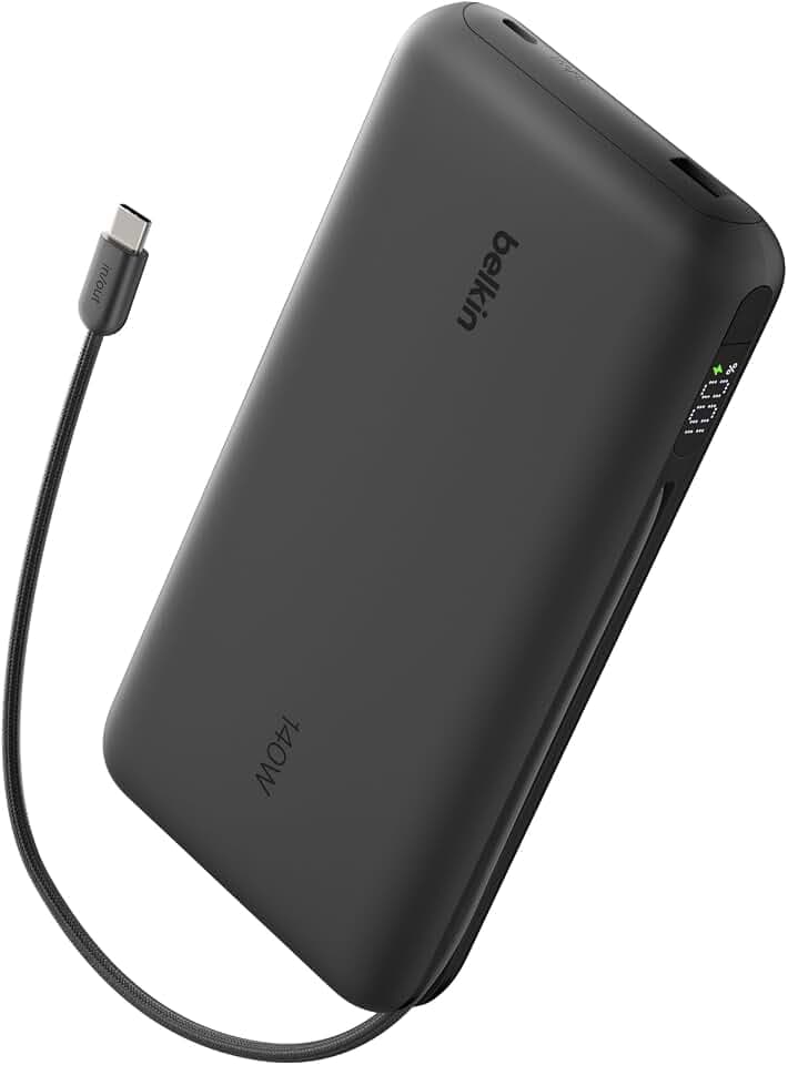 Belkin UltraCharge Pro 25000mAh Power Bank Laptop, Schnellladen – Schwarz
