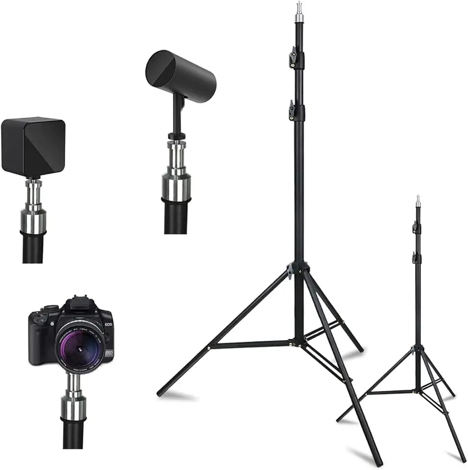 2 Pack VR Tripod Stand, HTC Vive Base Station Compatible Sensor Stand and Base Station Mount for Vive Sensors or Oculus Rift Constellation（2pack Tripod Stand Set，Black）