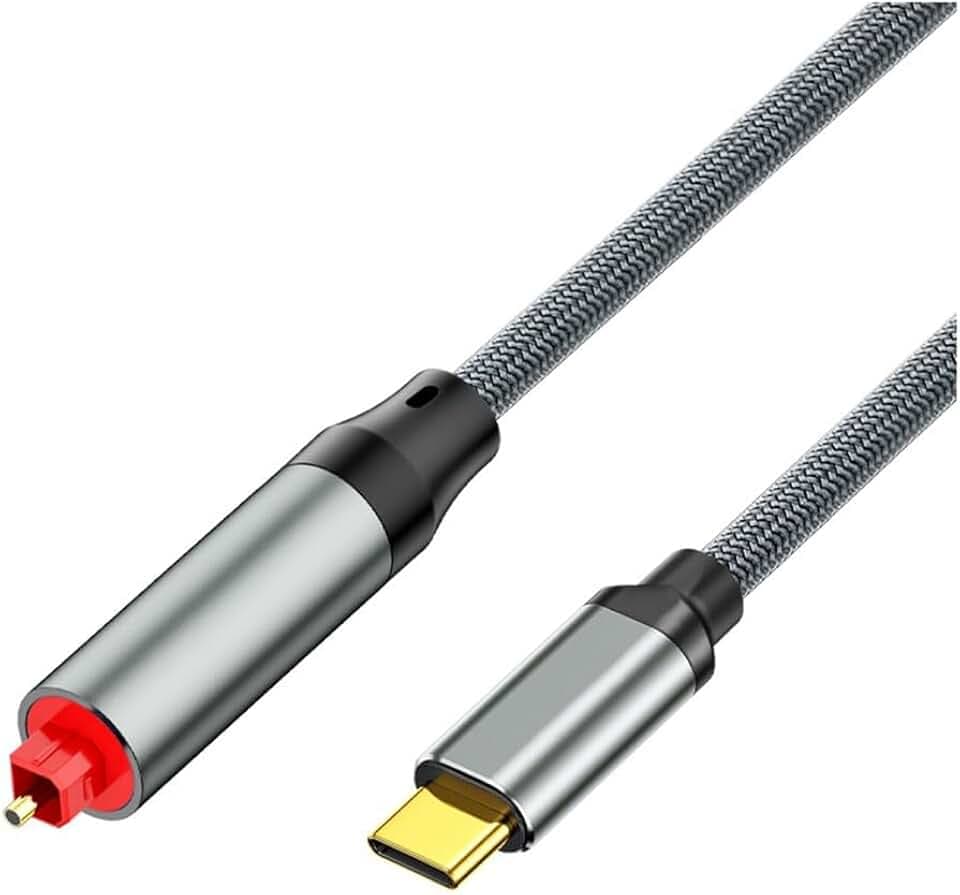 Optisches Audiokabel, Typ C, USB-C auf SPDIF, TV auf Lautsprecher, Adapter Laptop auf Soundkarte