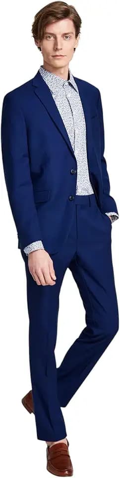 Kenneth Cole Reaction Men's Performance Fabric Slim Fit Suit