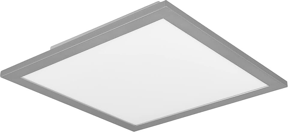Reality Leuchten LED Deckenleuchte Alpha R62323087, Metall titanfarbig, inklusiv 13.5 Watt LED