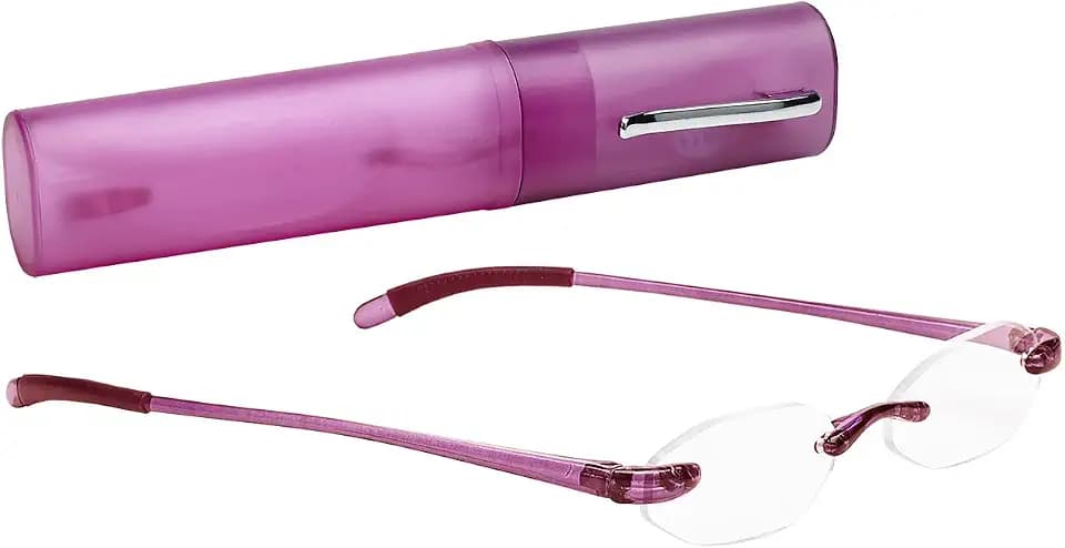 SAV Eyewear Unisex Flexi Lights Reading Glasses, 5000 Pink +2.25 Power