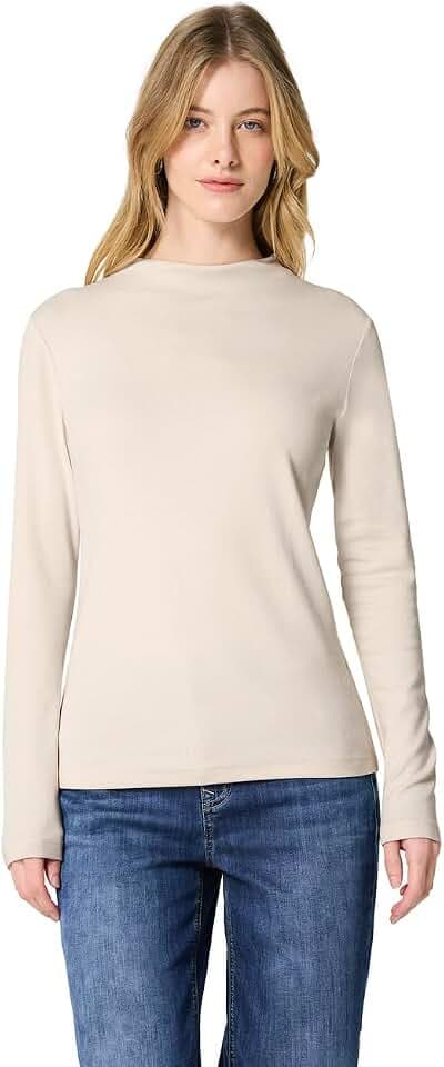 Damen Basic Turtleneck Shirt