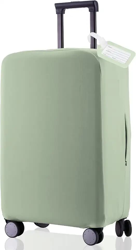 Travel Luggage Cover - Scratch-Resistant Fit 19-31 Inch, Cyan, M(24-25 inch)
