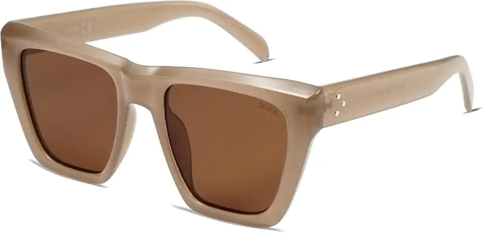 SOJOS Trendy Oversized Square Cat Eye Polarized Sunglasses for Women SJ2179