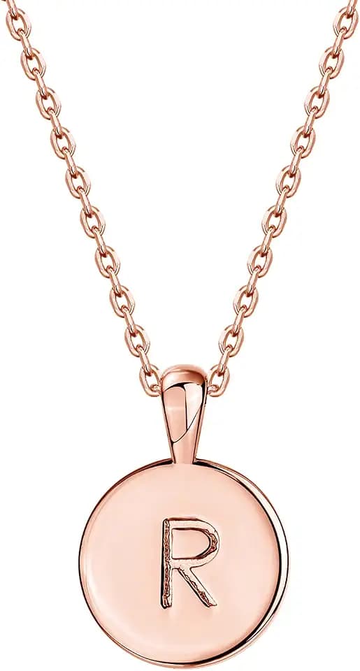PAVOI Initial Necklace for Women, 14K Gold Plated Alphabet Letter Pendant