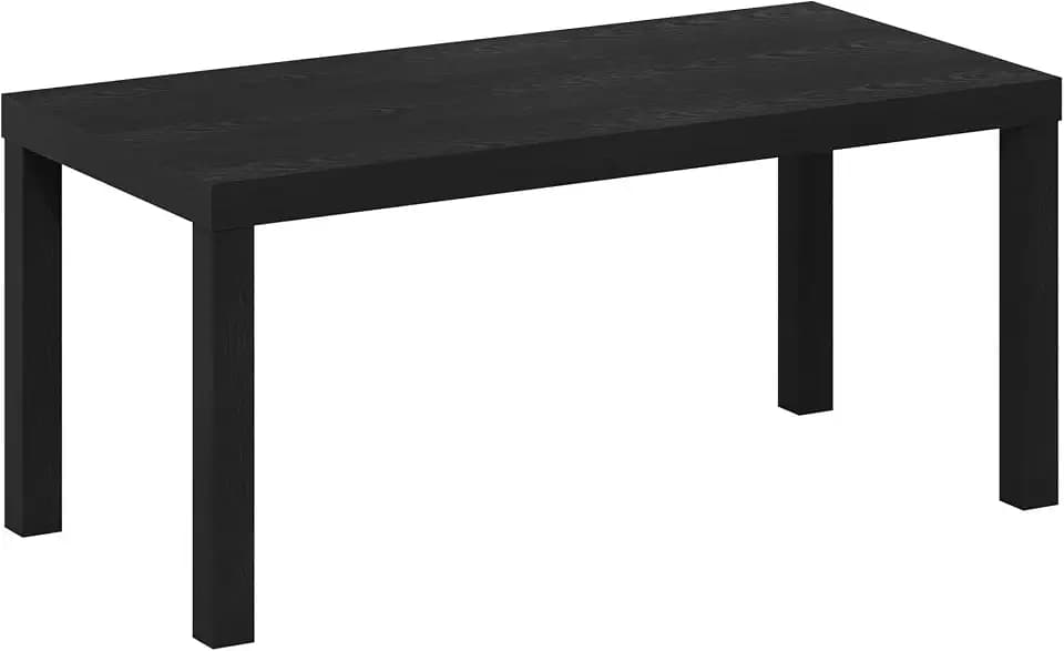 Furinno CLASSIC Coffee Table, Modern Rectangle Printer Stand, Black