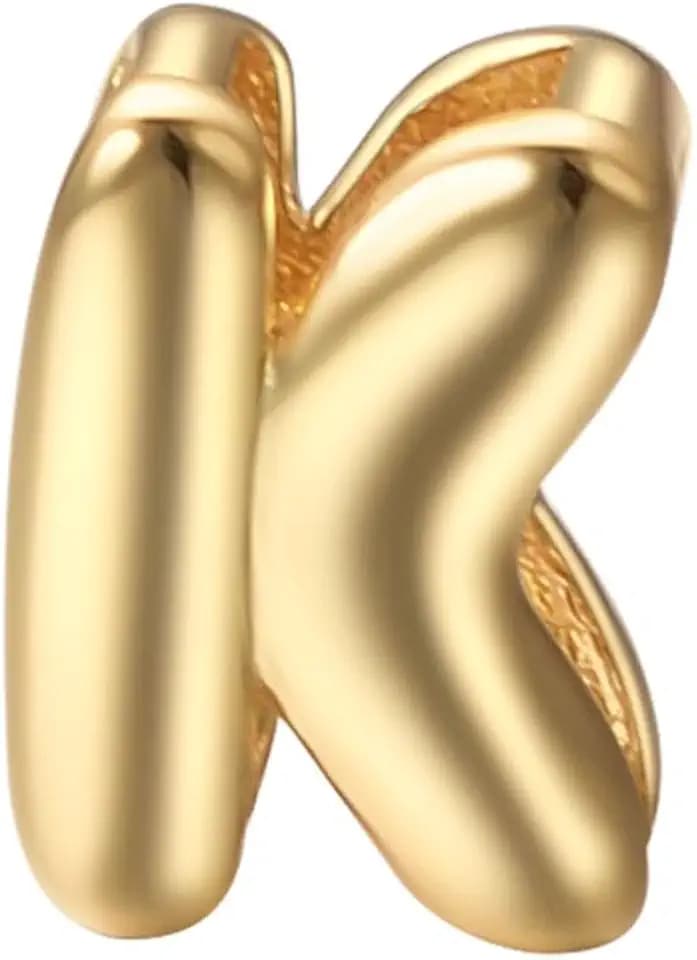 Aleasha Initial Pendant Gold DIY Name Necklace Accessories Suitable for 1mm Chain