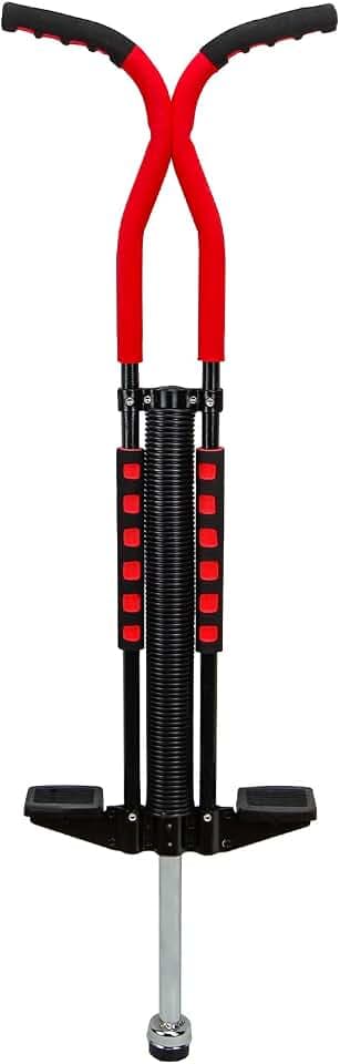 Pogo Stick for Kids Age 6 7, 8, 9, 10 and Up, 80 to 160 Lbs, Toys for Ages 8-13, Gifts for Boys and Girls, Gifts for Kids, Pro Master Pogo Stick - Black