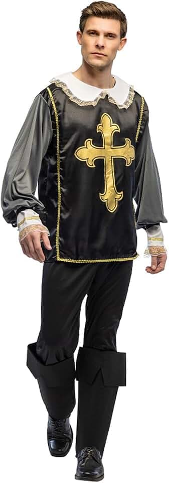 Boland - Musketier Kostüm für Erwachsene, Verkleidung für Karneval, Cosplay und Mottoparty, Märchen und Mittelalter