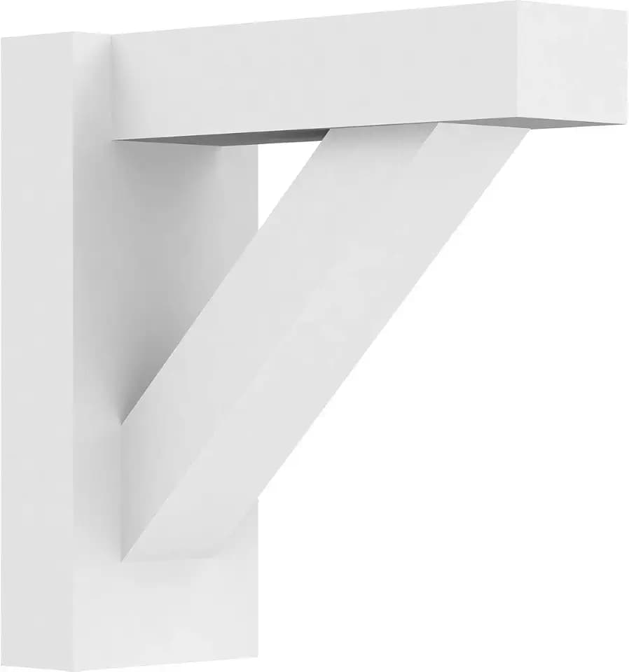 5"W X 12"D X 12"H Traditional Architectural Grade PVC Outlooker with Block Ends