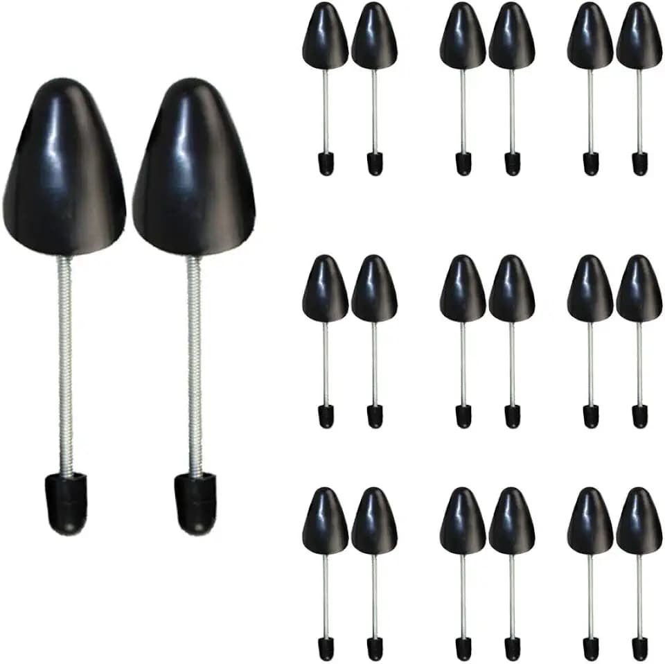 FONHERILI 10 Pairs Practical Spring Length Shoe Tree Stretcher Boot Holder Shaper Support (Spring Black Women)