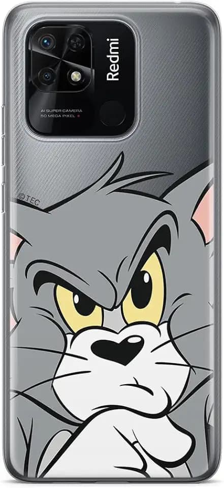 ERT GROUP Handyhülle für Xiaomi REDMI 10C Original und offiziell Lizenziertes Tom & Jerry Muster Tom 001 optimal an die Form des Handy angepasst, teilweise transparent