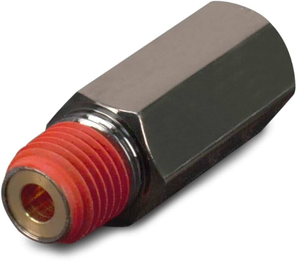 Viair 1/4" (F) to 1/4" (M) Black Nickel Plated Check Valve