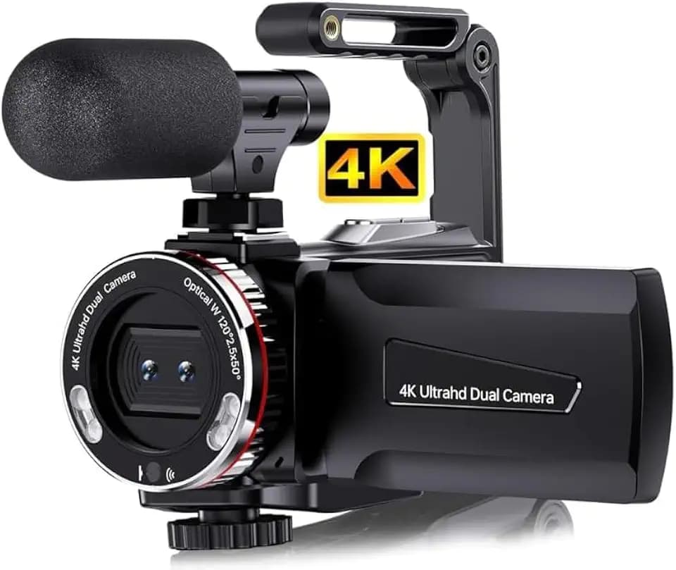 4K Video Camera Camcorder 48MP Vlogging Camera for YouTube 18X Digital Zoom