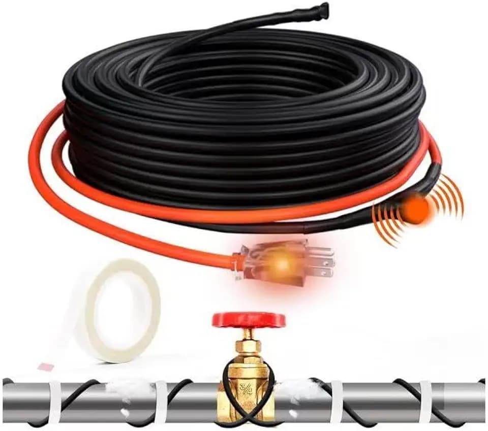 HEATIT 50ft Energy Saving 3W/ft Self-Regulating Pipe Heat Cable 120V