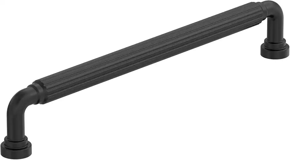 Amerock 7-9/16" Cowrie Matte Black Drawer Pull
