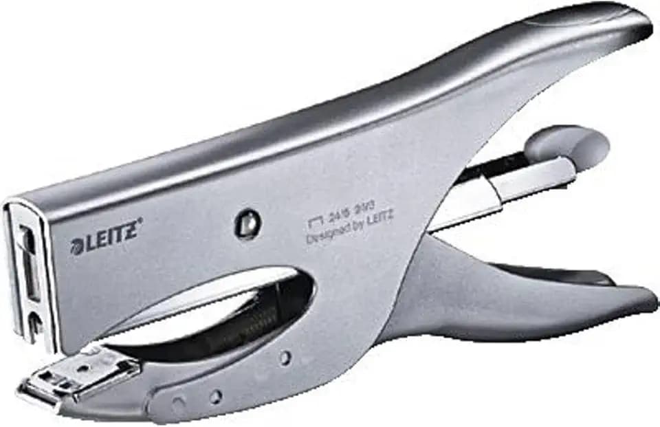 Leitz Heftzange, Für 40 Blatt, Hinterlademechanik, Silber