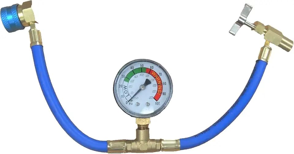 Hoteche R1234yf Only Self-Sealing A/C Can Tap Gauge Hose Recharge AC Conditioning 1/2" Acme Left Hand Threads HD77- Not for R134a/R12