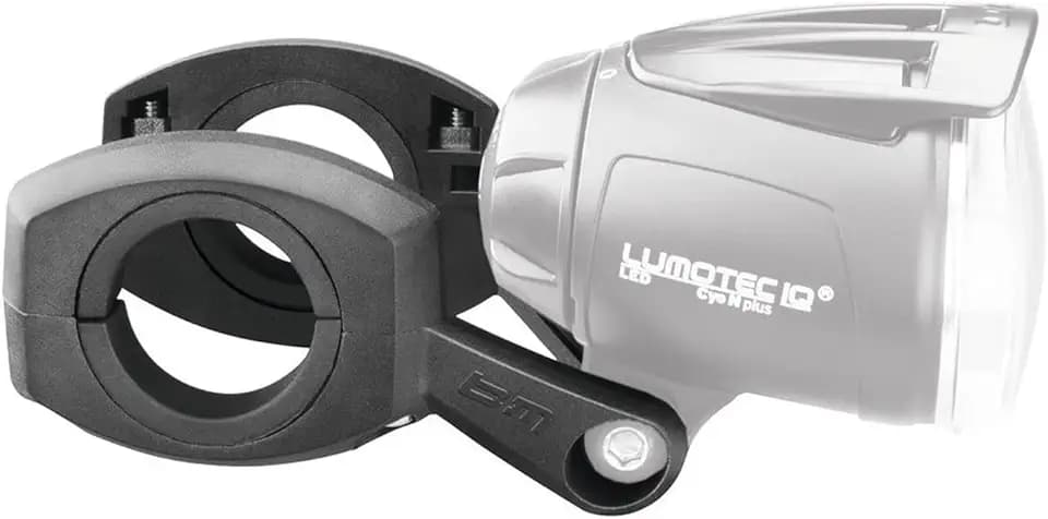 busch+müller Busch & Müller Unisex – Erwachsene Fahrradlicht Lenkerhalter für Dynamo-Scheinwerfer, Schwarz, Einheitsgröße