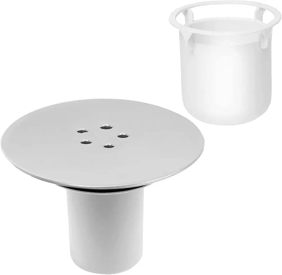 90 mm / 115 mm Duschabfluss Deckel, Duschabfluss Abdeckung, Duschsieb Abfluss Haare für Viega Tempoplex, Abflusssieb Dusche, Haarfänger Duschabfluss, Siphonabdeckung