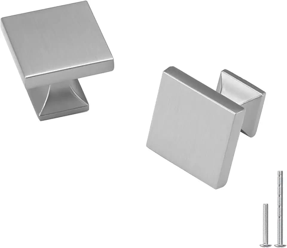 homdiy Brushed Nickel Cabinet Knobs Satin Nickel Cabinet Knobs 30 Pack