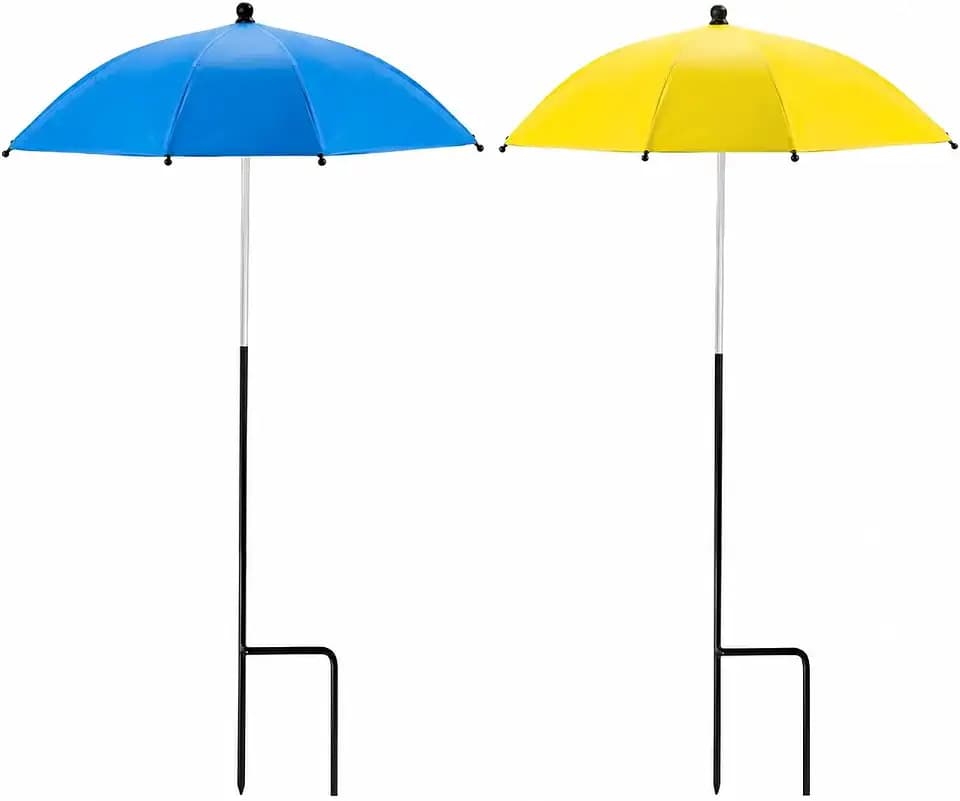 LUYI 2 Pack Plant Umbrellas for Outdoor Plants, Garden Plant Umbrella Shade for Outdoor Plants, Potted Plant, Garden Beds Provide Shade to ‌Defend Plants From Blazing Sun