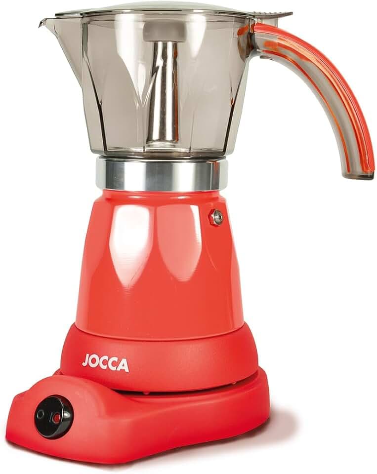 Jocca Elektrische Espressokanne mit 360° Basis, 6 Tassen Kapazität