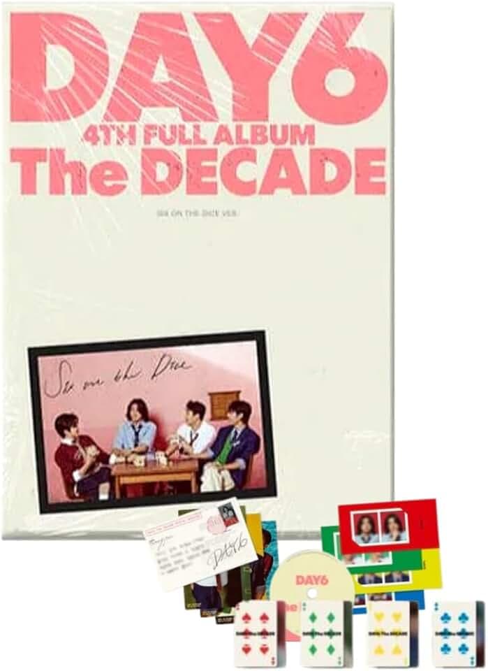 DAY6 The DECADE [Six On The Dice Ver.] 4th Album CD + Photobook + Photocard + Message Photo + Postcard (Dream Bus)