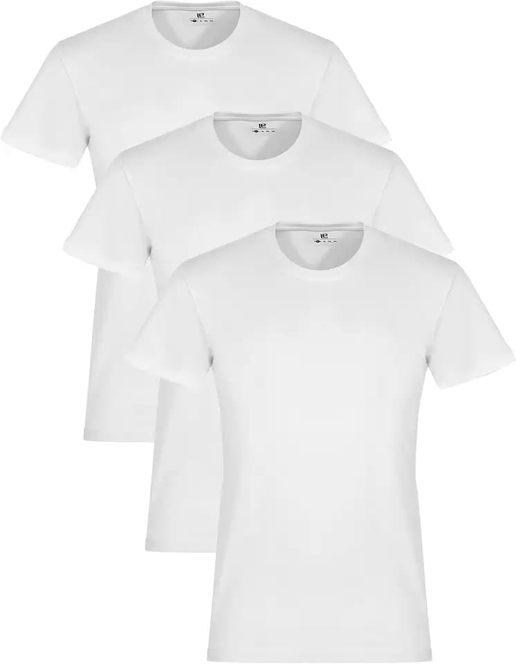 Rundhals T-Shirts für Herren 3er I 5er Pack aus 100% Baumwolle in vielen Farben