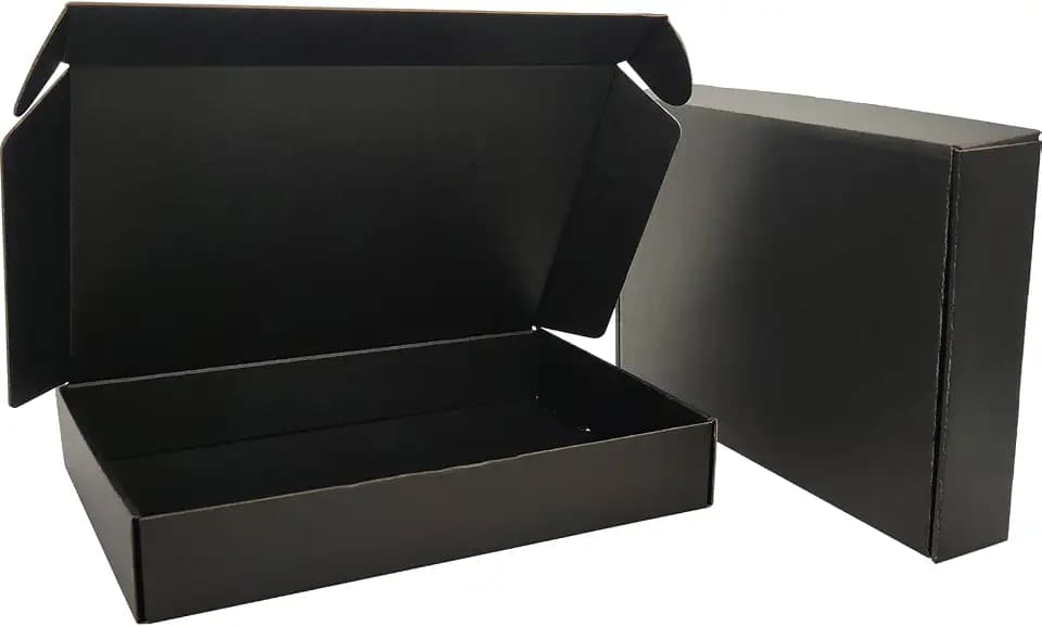 Maxibriefkarton 280x200x50 mm Versandkarton Klein (25 Stück) Kleine Kartons Versand Schwarz Faltkartons für Warensendung