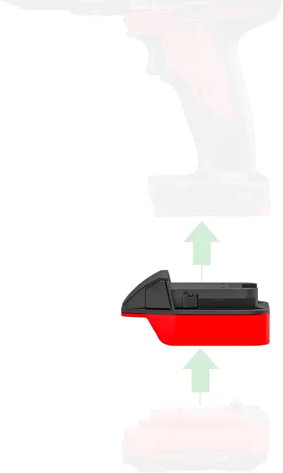 1x Adapter Upgrade for Milwaukee M18 Cordless Tools - Compatible with Craftsman New 20v V20 Batteries (Adapter Only)