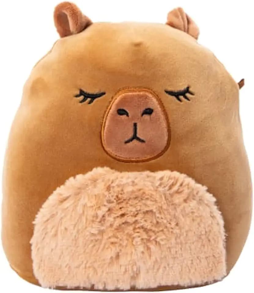 Squishmallows 7.5"" Lijjian The Capybara, Medium, Brown