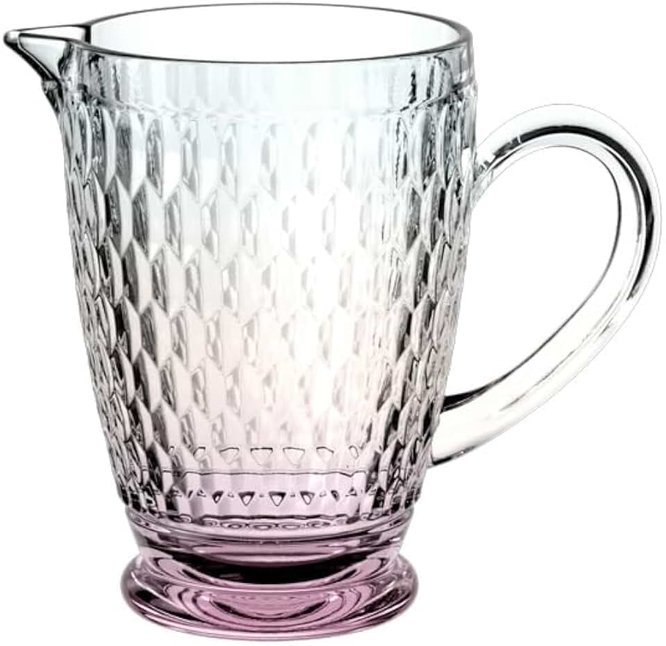 Villeroy & Boch – Boston Pearl Glaskrug, Bunt schimmernd, Spülmaschinenfest, Krug für Wasser & Getränke, Tischkrug, Buntes Glas, Kristallglas