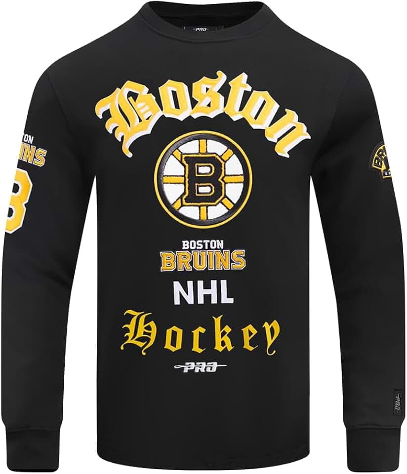 Pro Standard Mens NHL Old English Crewneck Sweatshirt