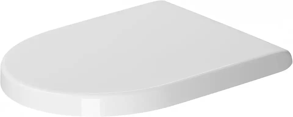 Duravit WC-Sitz Starck 3, Toilettendeckel aus Urea-Duroplast, Klodeckel mit Edelstahl Scharnieren, Weiß