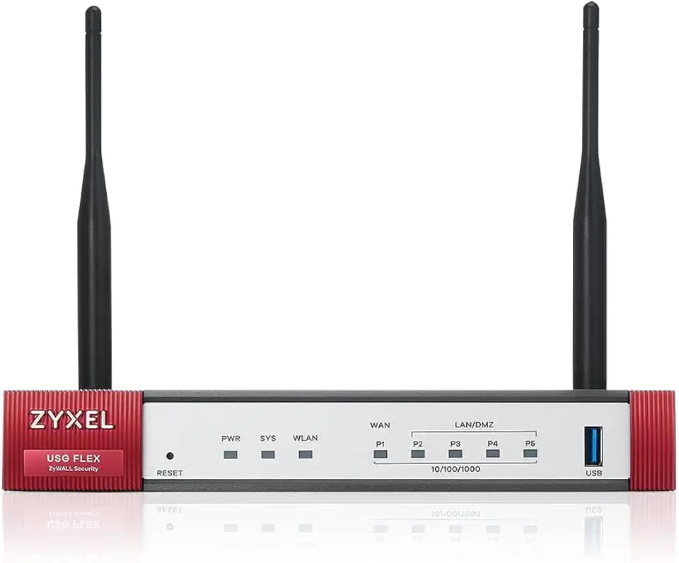 Zyxel USGFLEX50AX ZyWALL VPN Netzwerksicherheits-Firewall-Router | Nur Hardware | Integriertes Wifi 6 | Home & Small Business | Bis zu 25 Benutzer | Nebula Cloud Option