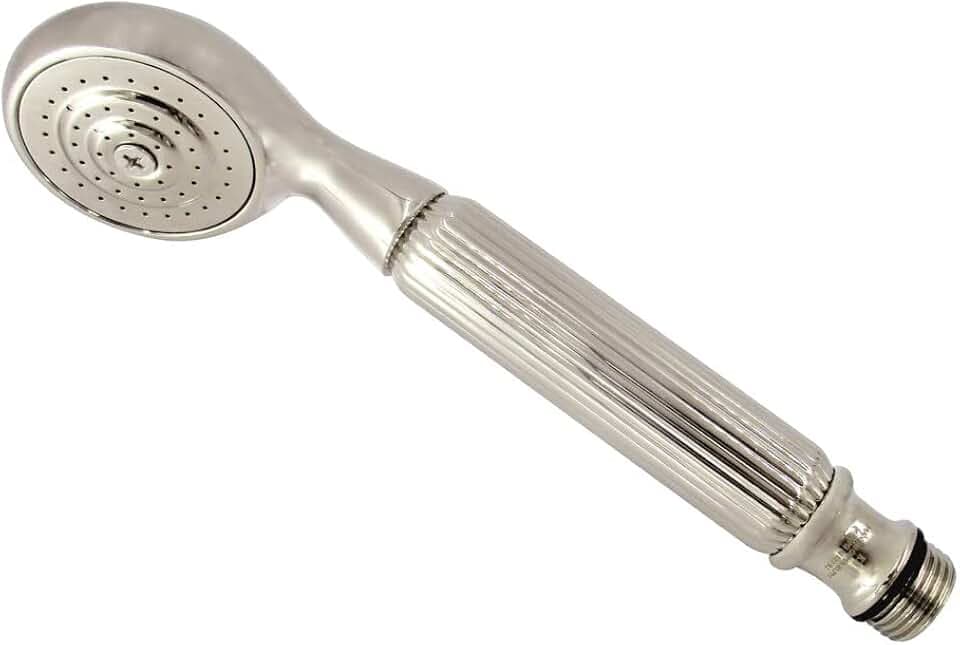 Kingston K104A6 Single Function Round Hand Shower, Polished Nickel