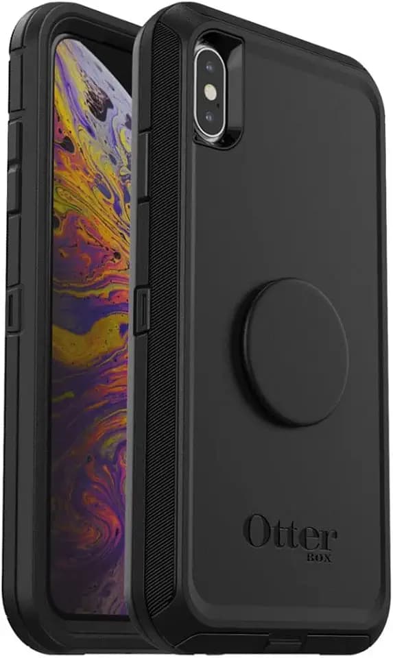 OtterBox + Pop Defender Series Case for iPhone Xs MAX (ONLY) Non-Retail Packaging - Black