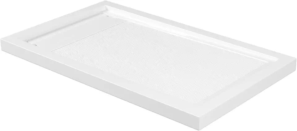 OVE Decors 54x32" Shower Base, Reversible Drain, White