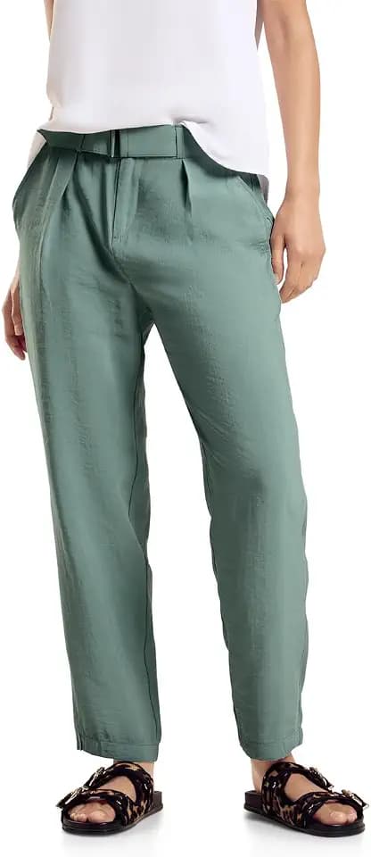 Street One Damen A377988 Hose im Loose Fit, Seafoam Green,44W / 28L