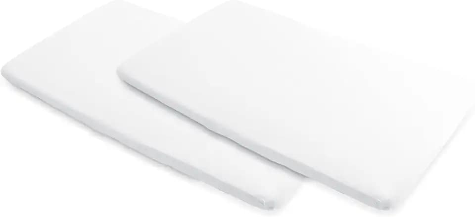 Maxi-Cosi Iris2 Bettlaken, Spannbettlaken für Babybett, Spannbettlaken für die Matratze des Kompakten Iris2 2-in-1 Reisebett, weiß