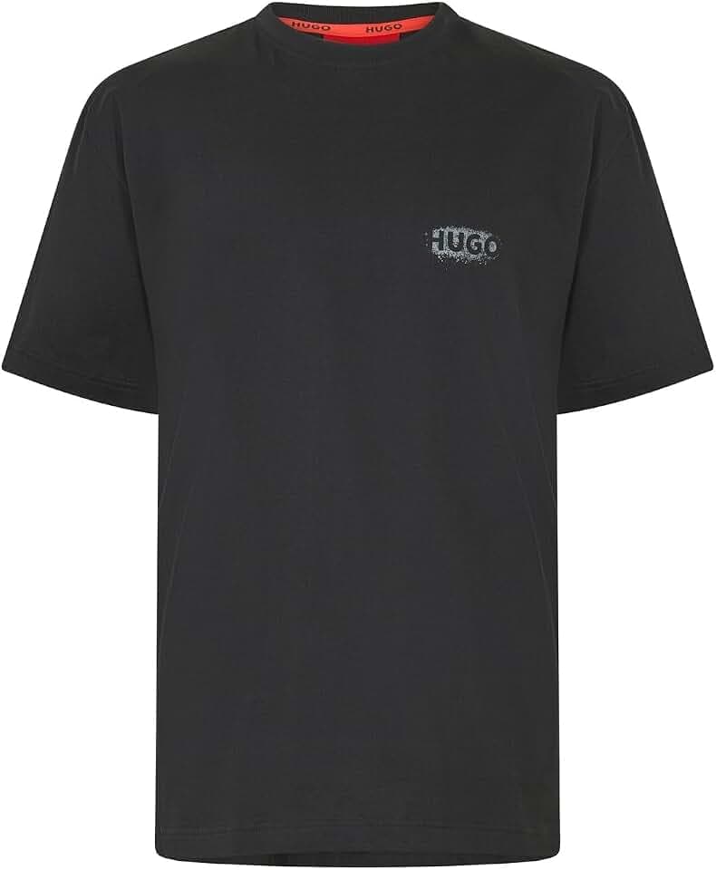 HUGO Herren Spray T-Shirt 10278457 01 Pyjama_T_Shirt (1er Pack)